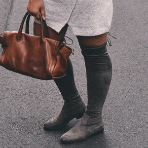 Guess Simplee over the knee boots TAUPE 7.5 NWT